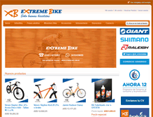 Tablet Screenshot of extremebike.com.ar
